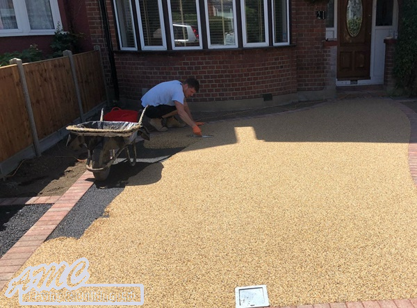 New resin driveway
