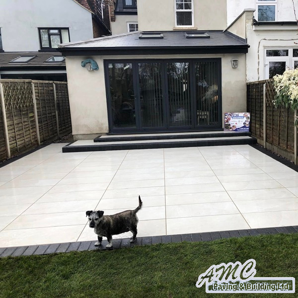 Patio built by AMC Paving